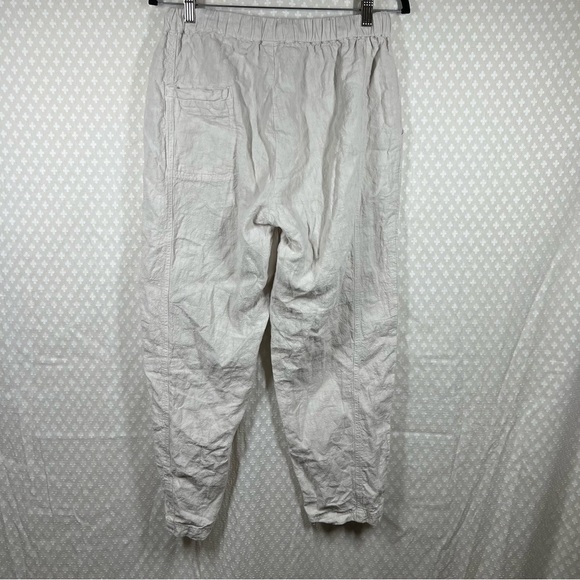 Poetry Cream High Rise Linen Pull On Tapered Pants - Picture 5 of 6